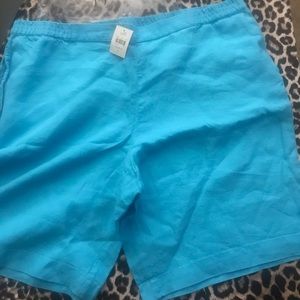 J Jill linen shorts w/ pockets. (NWT)